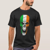 St Patricks Day To Saint Paddy's Skull Flag Irelan T-shirt (Voorkant)