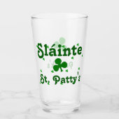 St.Patrick's day toast Cheer:Sláinte Glas (Voorkant)