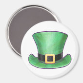 St Patrick's Day Top hat Magneet (Voorkant / Achterkant)