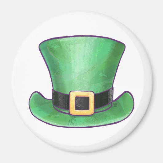 St Patrick's Day Top hat Magneet (Voorkant)