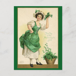 St. Patrick's Day Top van de Vintage Briefkaart