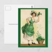 St. Patrick's Day Top van de Vintage Briefkaart (Voorkant / Achterkant)