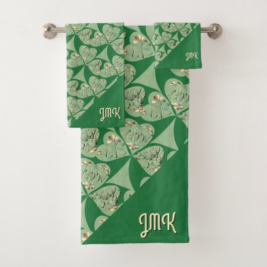 "St. Patrick's Day" Towel Bad Handdoek (Insitu)