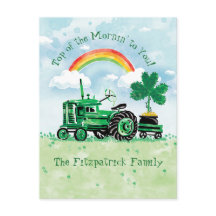 St. Patrick's Day  Tractor Naam toevoegen