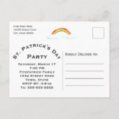 St. Patrick's Day Tractor Save the Date Aankondigingskaart (Achterkant)