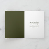 St. Patrick's Day Traditionele Ierse Cottage Keuke Kaart (Binnen)