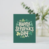 St. Patrick's Day traditionele kaart (Staand voorkant)