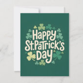 St. Patrick's Day traditionele kaart (Voorkant)