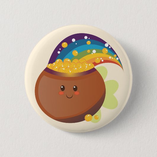 St. Patrick's Day Treasure Ronde Button 5,7 Cm (Voorkant)