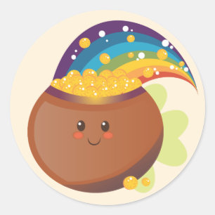 St. Patrick's Day Treasure Ronde Sticker