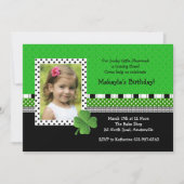 St. Patrick's Day Trendy Foto Uitnodiging (Voorkant)