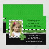 St. Patrick's Day Trendy Foto Uitnodiging (Voorkant / Achterkant)