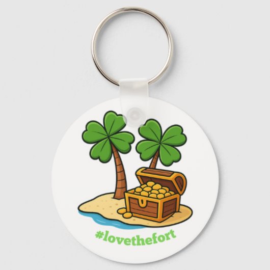 St. Patrick's Day Tropical Island Keychain (Voorkant)