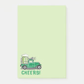 St Patrick's Day  Truck Green Beer 4x6 Post-it® Notes (Voorkant)