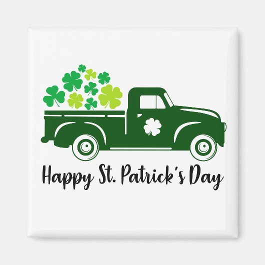 St.Patricks Day Truck Magneet (Voorkant)