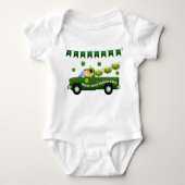 St Patrick's Day Truck Romper (Voorkant)