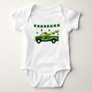 St Patrick's Day Truck Romper
