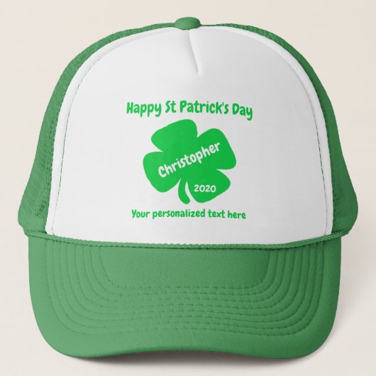 St Patrick's Day Trucker Pet (Voorkant)