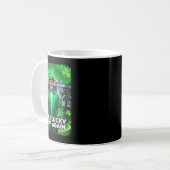 St Patricks Day Trump Leprechaun Pet maakt geluk Koffiemok (Voorkant links)