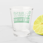 ST PATRICKS DAY TRUMP SHOT GLASS GLAS (Achterkant)