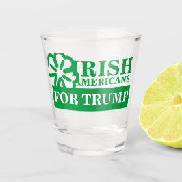 ST PATRICKS DAY TRUMP SHOT GLASS GLAS