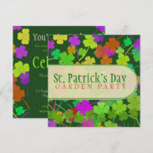 St. Patrick's Day Tuinfeest Uitnodigingen (Voorkant / Achterkant)