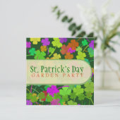 St. Patrick's Day Tuinfeest Uitnodigingen (Staand voorkant)
