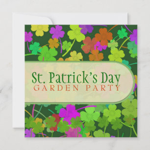 St. Patrick's Day Tuinfeest Uitnodigingen