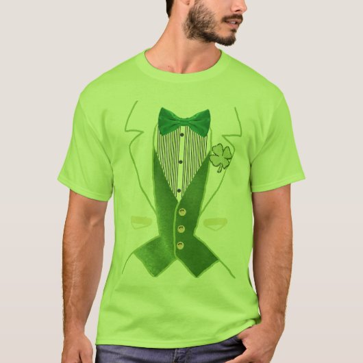 St. Patrick's Day Tux T-shirt (Voorkant)