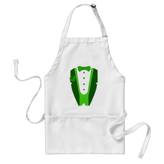 St. Patrick's Day Tuxedo Standaard Schort (Voorkant)