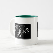 St. Patrick's Day Tweekleurige Koffiemok (Voorkant links)