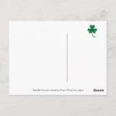 St. Patrick's Day Two Chocolate Labradors Briefkaart (Achterkant)
