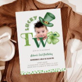 St. Patrick's Day Two Lucky Shamrock 2e verjaardag Kaart