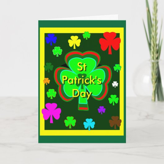 St Patrick's Day UCreate Sjablonen3a Kaart (Voorkant)