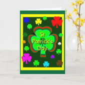 St Patrick's Day UCreate Sjablonen3a Kaart (Gele Bloem)