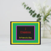 St Patrick's Day UCreate Sjablonen Briefkaart (Staand voorkant)