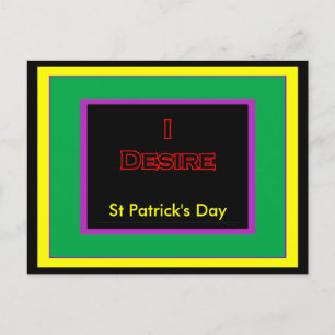 St Patrick's Day UCreate Sjablonen Briefkaart