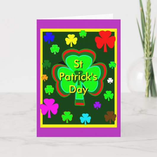 St Patrick's Day UCreate Sjabloon Paarse het MUSEU (Voorkant)