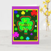 St Patrick's Day UCreate Sjabloon Paarse het MUSEU (Gele Bloem)