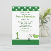 St. Patrick's Day Uitnodiging op zondag (Staand voorkant)