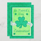 St. Patrick's Day Uitnodiging tot feestdag (Voorkant / Achterkant)