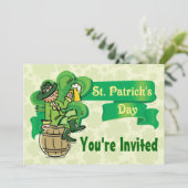 St. Patrick's Day Uitnodigingen! Kaart (Staand voorkant)