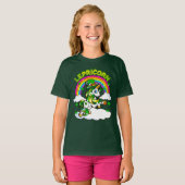 St Patricks Day Unicorn Lepricorn Irish T-shirt (Voorkant volledig)