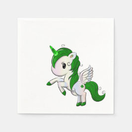 St. Patrick's Day Unicorn Pegasus Servet