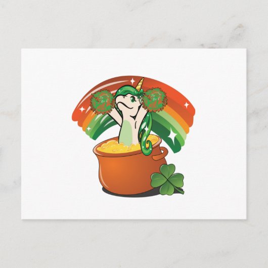 St. Patrick's Day Unicorn - Saint Patrick's Briefkaart (Voorkant)