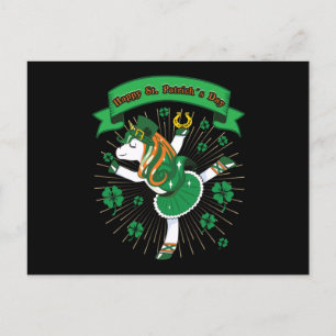 St. Patrick's Day Unicorn - Saint Patrick's Day- Briefkaart