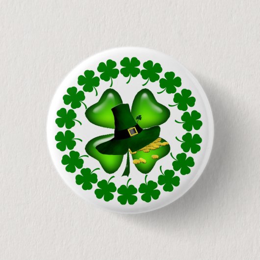 St. Patrick's Day Unieke Gift Ronde Button 3,2 Cm (Voorkant)