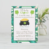 St. Patrick's Day Unisex Baby shower Kaart (Staand voorkant)
