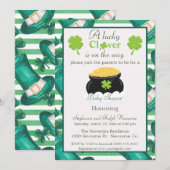 St. Patrick's Day Unisex Baby shower Kaart (Voorkant / Achterkant)