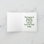 St.Patrick's Day vakantie Kaart (Binnen)